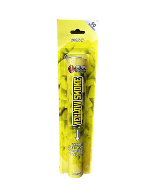 Yellow Handheld Smoke Grenade - Smoke Grenade by Cube Fireworks at bestfireworks.uk