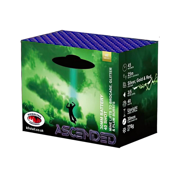 Ascended - Barrage by Kimbolton Fireworks at bestfireworks.uk