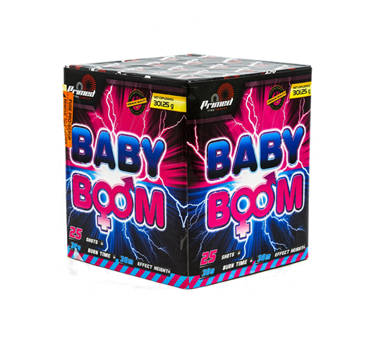 Baby Boom Girl - Barrage by Primed Pyrotechnics at bestfireworks.uk
