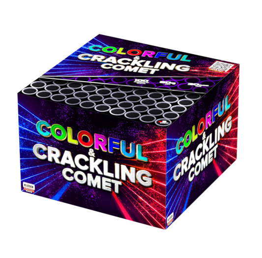 Colourful Crackling Comets - Barrage by Klasek Pyrotechnics at bestfireworks.uk