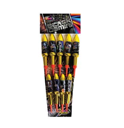 Black Gemini - Rocket by Cosmic Fireworks at bestfireworks.uk
