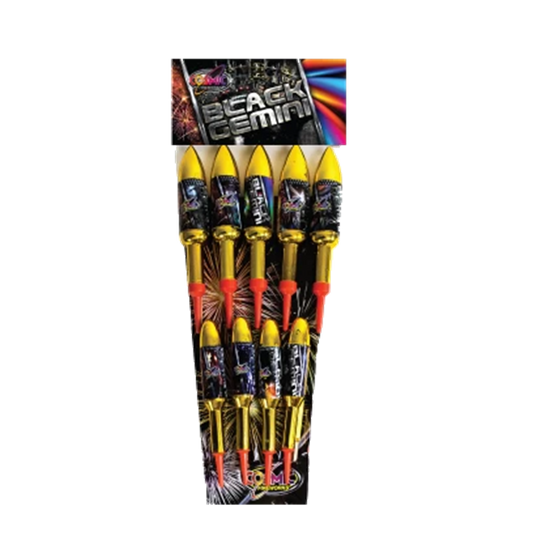 Black Gemini - Rocket by Cosmic Fireworks at bestfireworks.uk