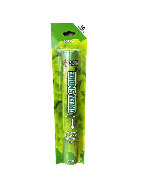 Green Handheld Smoke Grenade - Smoke Grenade by Cube Fireworks at bestfireworks.uk
