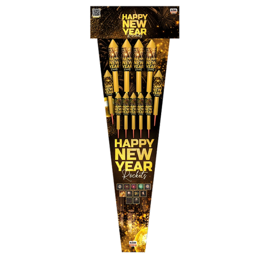Happy New Year - Rocket by Klasek Pyrotechnics at bestfireworks.uk