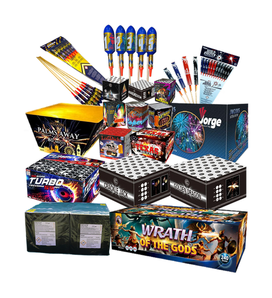 BFUK Large Display Pack - Barrage Pack by Assorted Brands at bestfireworks.uk