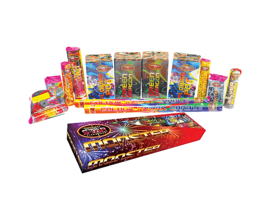 Monster Selection Box - Selection Box by Bright Star Fireworks at bestfireworks.uk