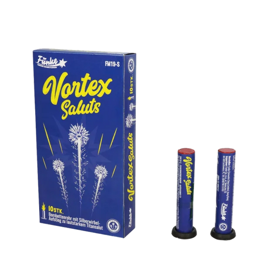 Vortex Salutes - Roman Candles by Funke Fireworks at bestfireworks.uk