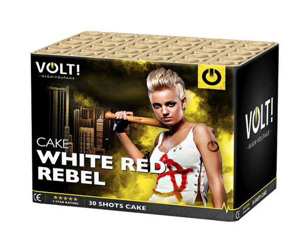 White Red Rebel - Barrage by Bright Star Fireworks at bestfireworks.uk