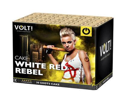 White Red Rebel - Barrage by Bright Star Fireworks at bestfireworks.uk