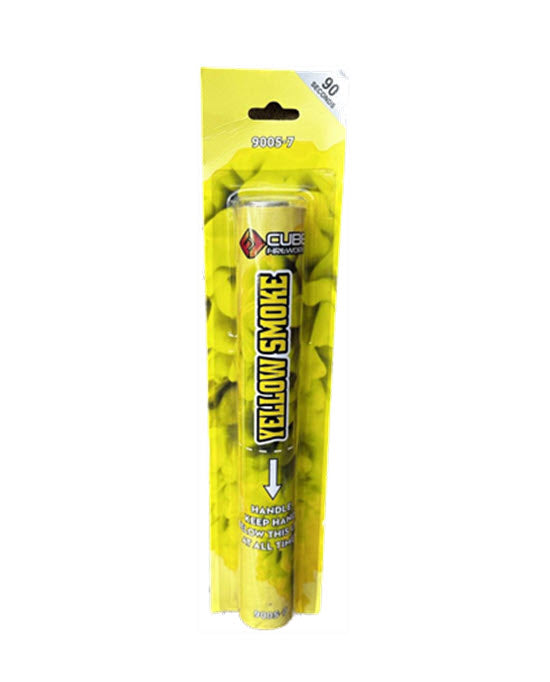 Yellow Handheld Smoke Grenade - Smoke Grenade by Cube Fireworks at bestfireworks.uk