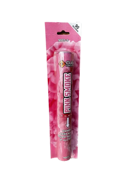 Pink Handheld Smoke Grenade - Smoke Grenade by Cube Fireworks at bestfireworks.uk