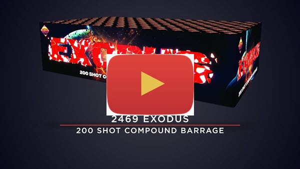 A 200 shot compound firework producing a vast array of stunning effects and a varied firing pattern including V W and Z as well as straight, some really nice effects in this one, a great duration also lasting nearly 2 minutes and great value at under £100.