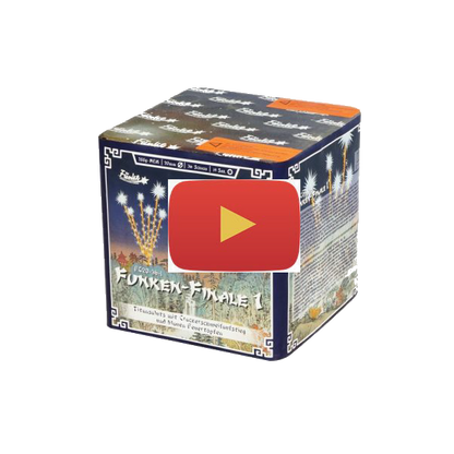 Video of A fantastic little cake from Funke Fireworks, small and compact but my word what it produces is staggering, 36 shots of tri level effects with a crackling blue and gold mine lift, golden tail and loud salute burst.