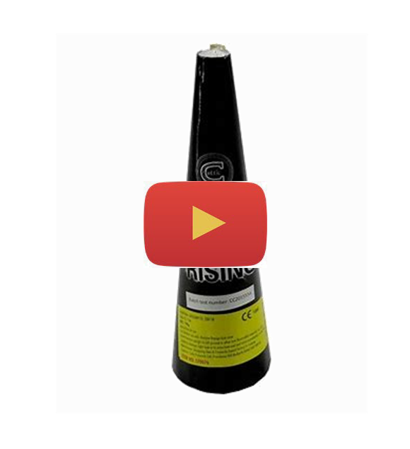Video of A huge fountain from Celtic Fireworks rising to a crazy 6 metres in height, large silver spray which is also low noise so a perfect garden firework.