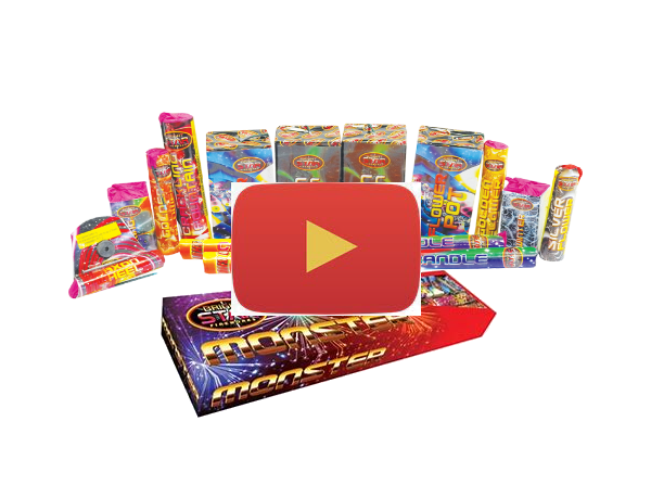 Our smallest selection box of small garden fireworks containing 13 fountains, roman candles and a catherine wheel, suitable for a small family garden display.