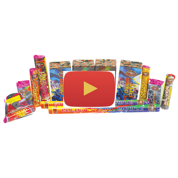 13 piece small garden family selection box of fireworks