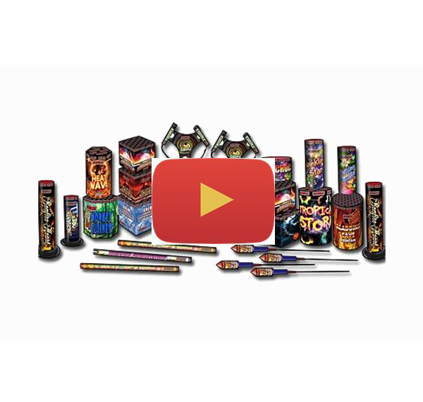 Video of Our largest traditional garden family selection box containing fountains, barrages, rockets, wheels, roman candles and shot tubes.