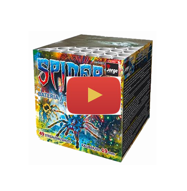 Video of A stunning 49 shot barrage from Jorge Fireworks, showcasing golden hanging willows with red, green, blue, violet, white strobes and an impactful crackling finale.