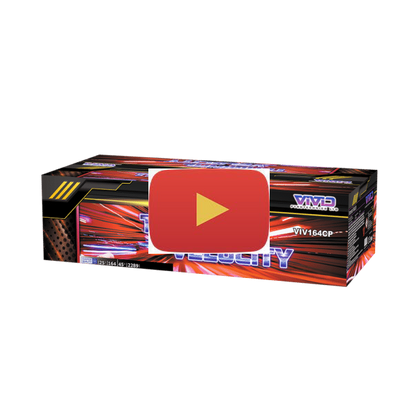 Video of A huge and frantic paced display in a box firework producing 164 shots and with an awe inspiring finale, stunning colours and effects with loud powerful bursts.