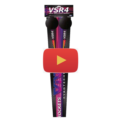 Video of 2 large firework rockets flying into the air and exploding with a loud bang and colour bursts