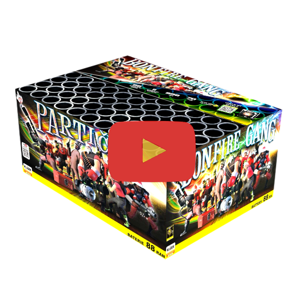 A best selling firework for nearly seven years in the UK, 88 powerful shots with a mind boggling range of effects and huge bursts and finishing with a volley of super loud salutes, excellent value and good duration, the perfect finale to your fireworks displays.