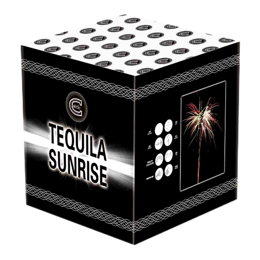 Tequila Sunrise - Barrage by Celtic Fireworks at bestfireworks.uk